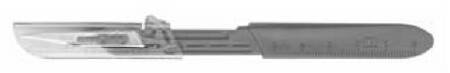 Safety Scalpel Bard-Parker™ Conventional No. 11 Stainless Steel / Plastic Nonslip Grip Handle with Centimeter Scale Sterile Disposable - 372611