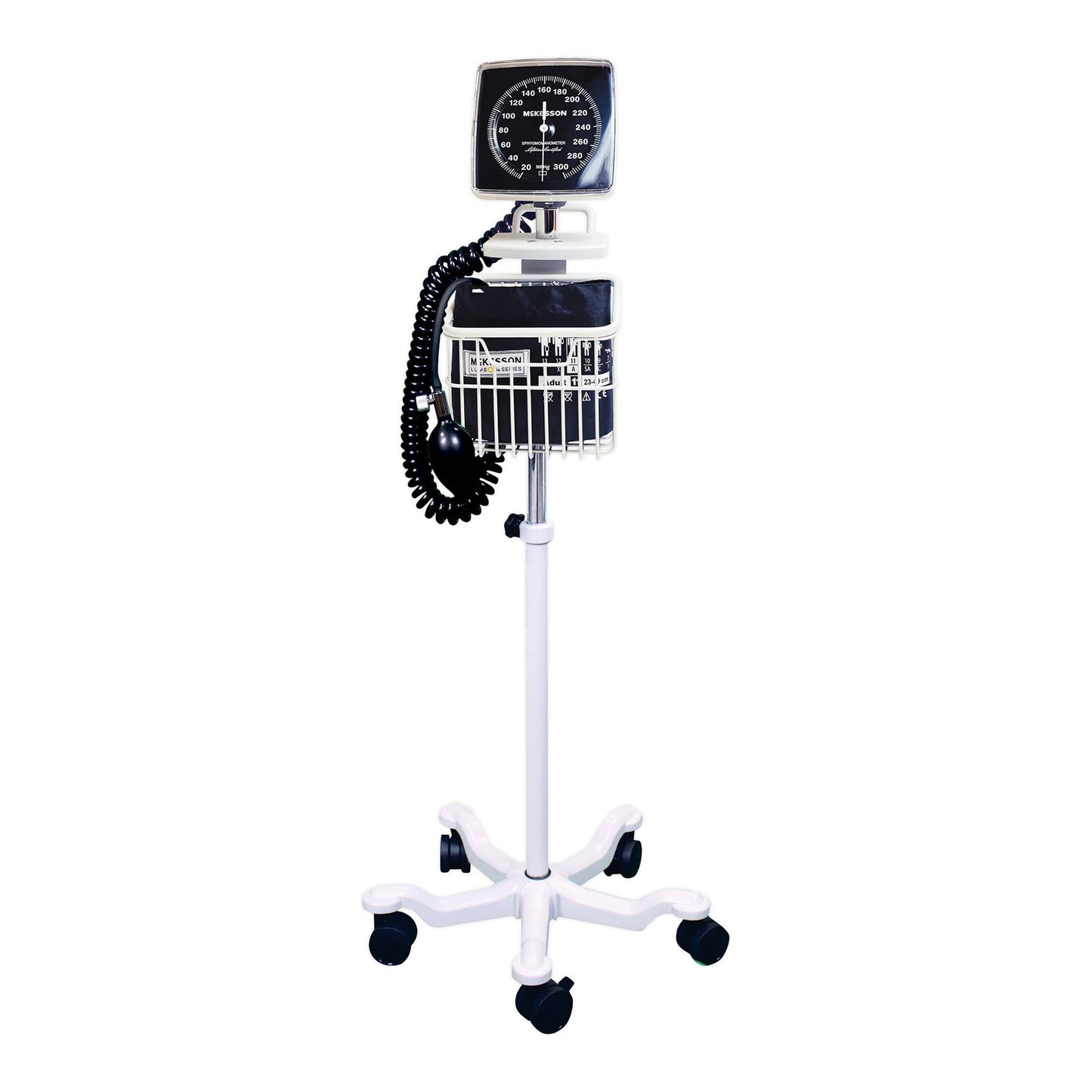 Aneroid Sphygmomanometer Unit McKesson LUMEON™ Adult Cuff Nylon Cuff 23 - 40 cm Mobile - 01-752M-11ABKGM