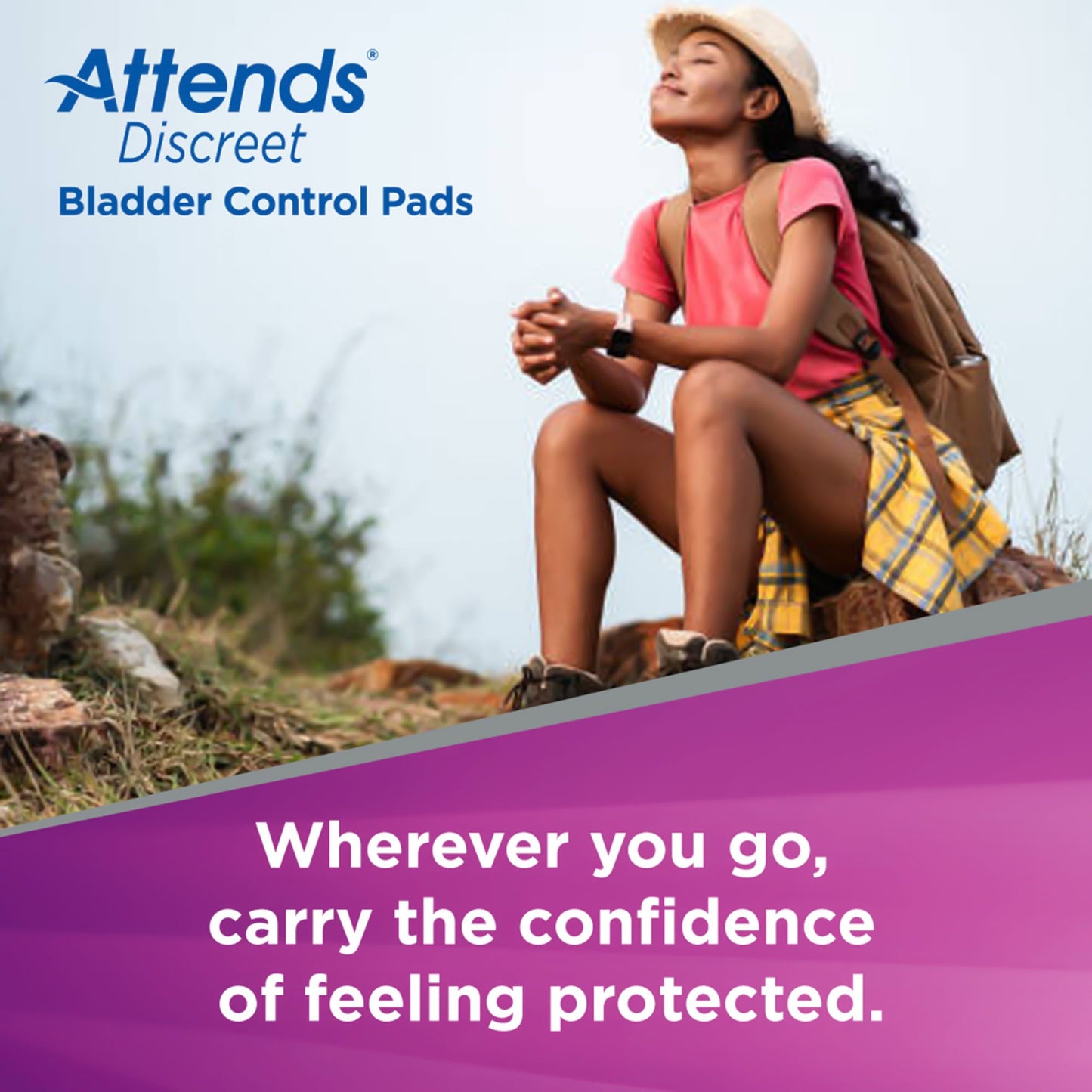 Attends® Discreet Women's Maximum Long Bladder Control Pad, 14½-Inch Length ADPMAL