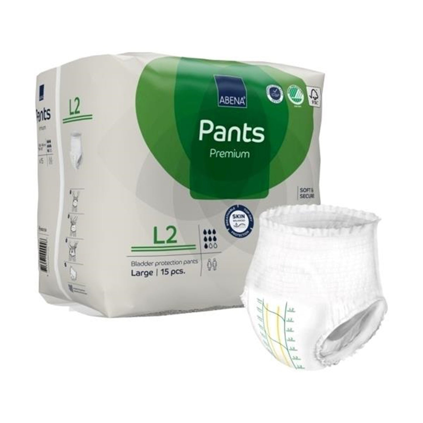 Abena® Premium Pants L2 Incontinence Brief, Large 1000021326