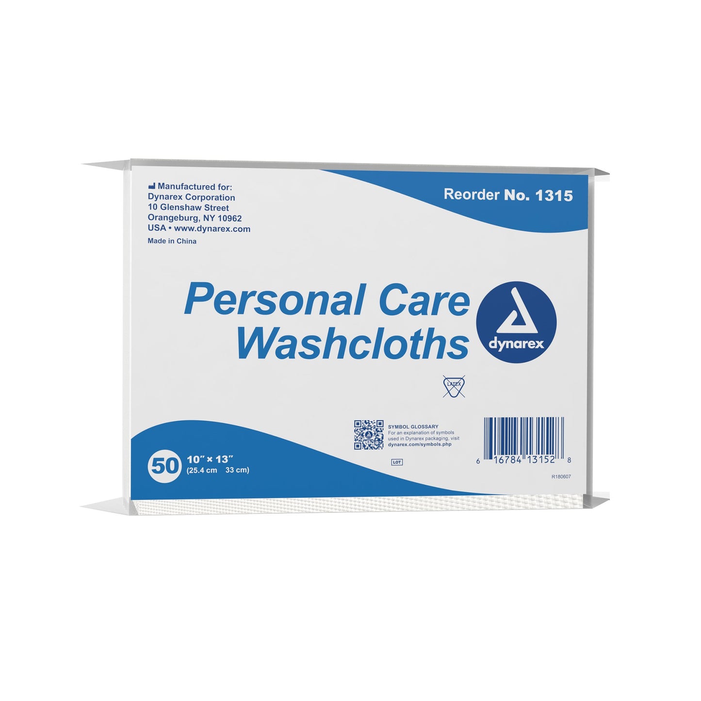 dynarex® Disposable Washcloth, 10 x 13 Inch 1315