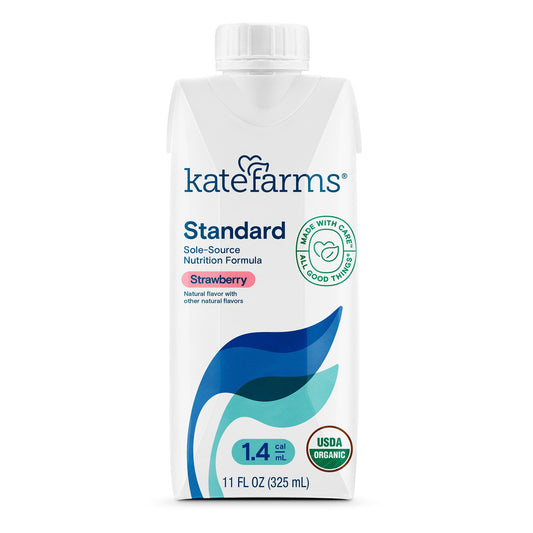 Kate Farms® Standard 1.4 Strawberry Sole-Source Nutrition Formula, 11-oz. carton 811112030812