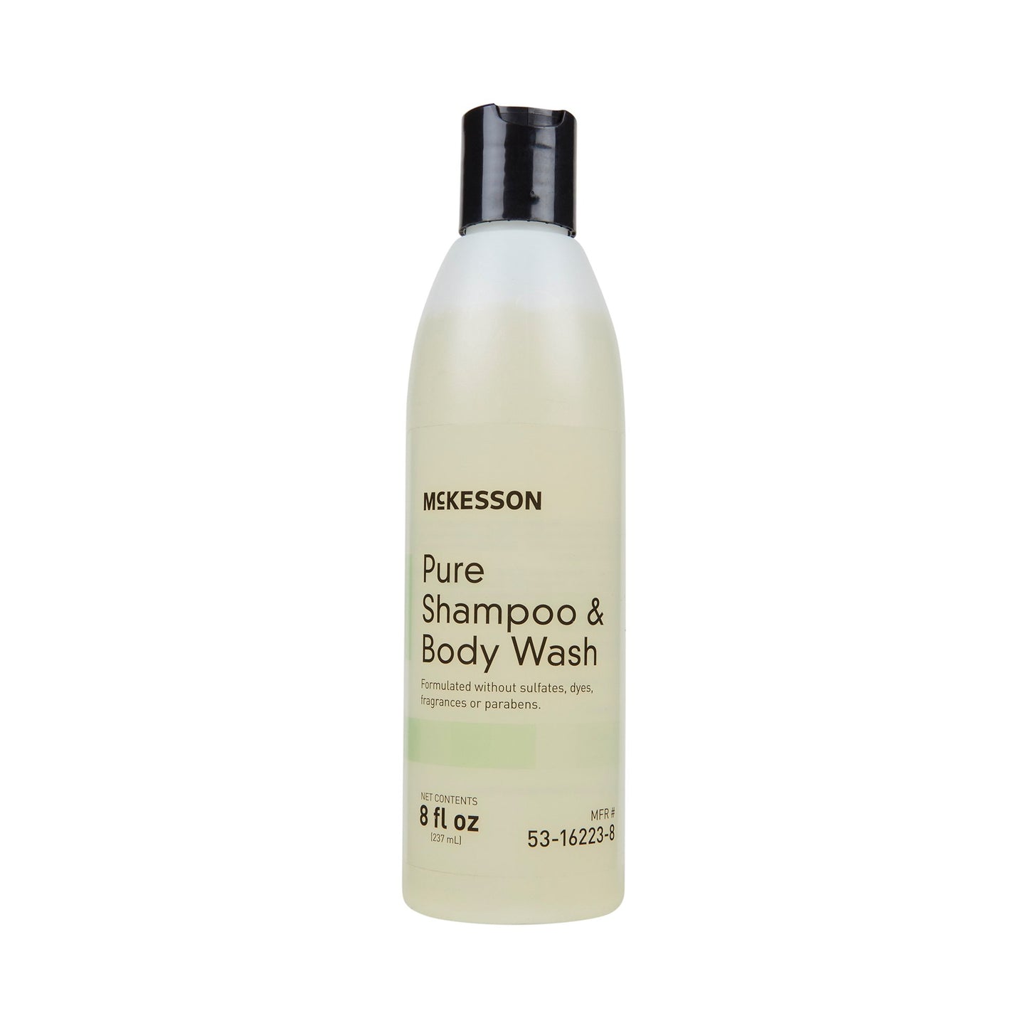Shampoo and Body Wash McKesson Pure 8 oz. Flip Top Bottle Unscented - 53-16223-8