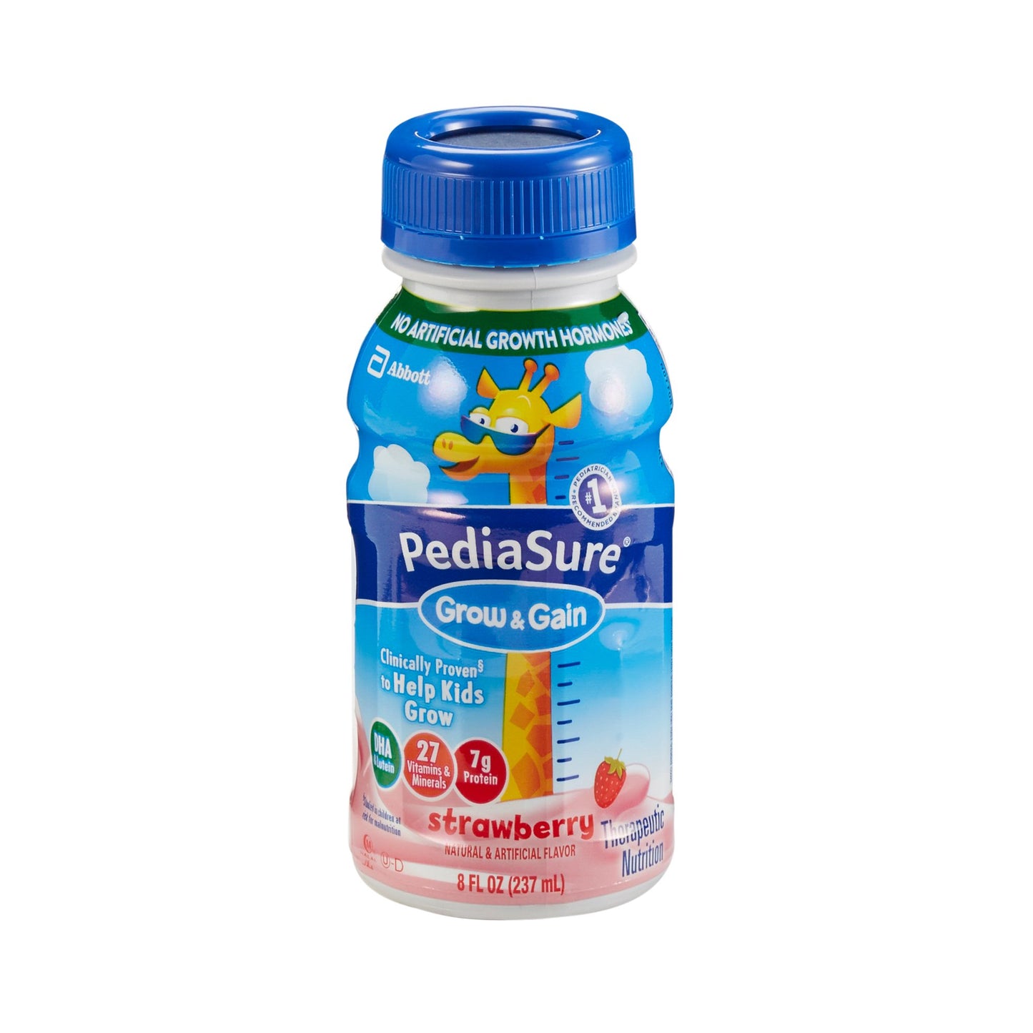 PediaSure® Grow & Gain Therapeutic Nutrition, Strawberry, 8-ounce bottle 67537