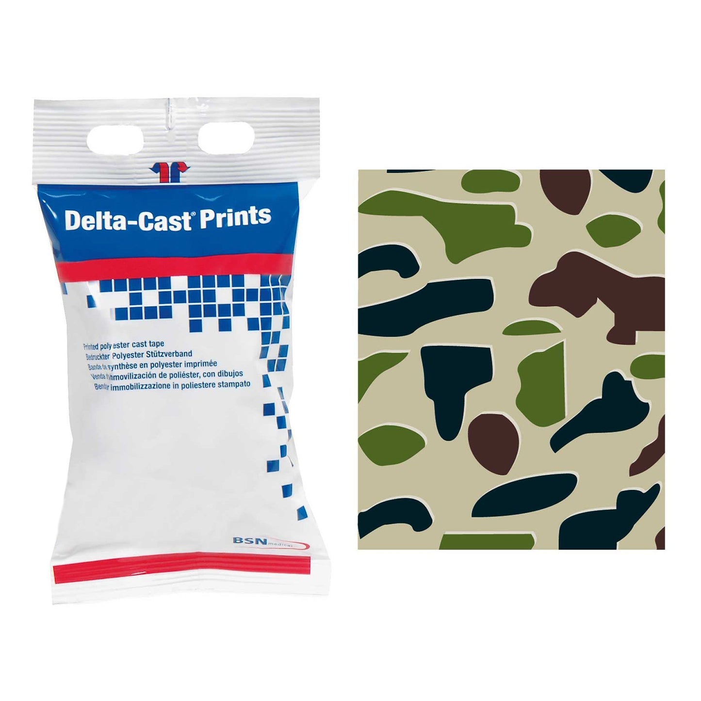 Cast Tape Delta-Cast® Prints 3 Inch X 12 Foot Polyester Camouflage Print 4003