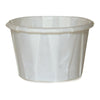1 oz. Paper Souffle Cup White Disposable 16-100-2050