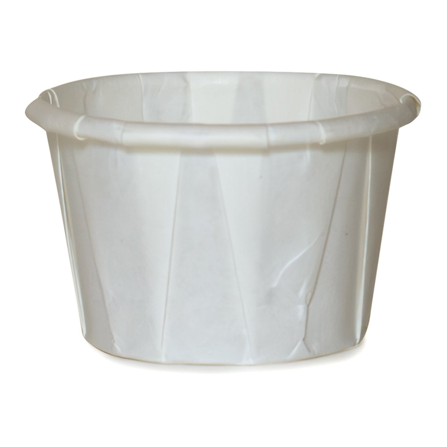 1 oz. Paper Souffle Cup White Disposable 16-100-2050