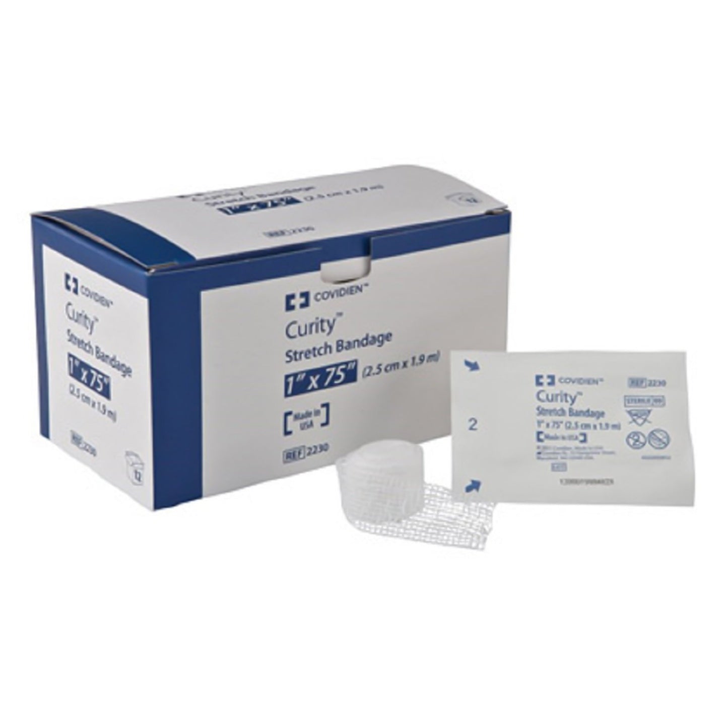 Curity™ Sterile Conforming Bandage, 1 x 75 Inch, 1-Ply 2230-
