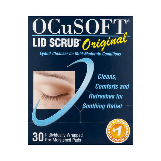 Eyelid Cleanser OCuSOFT® Lid Scrub® 30 per Box Wipe - 54799030190