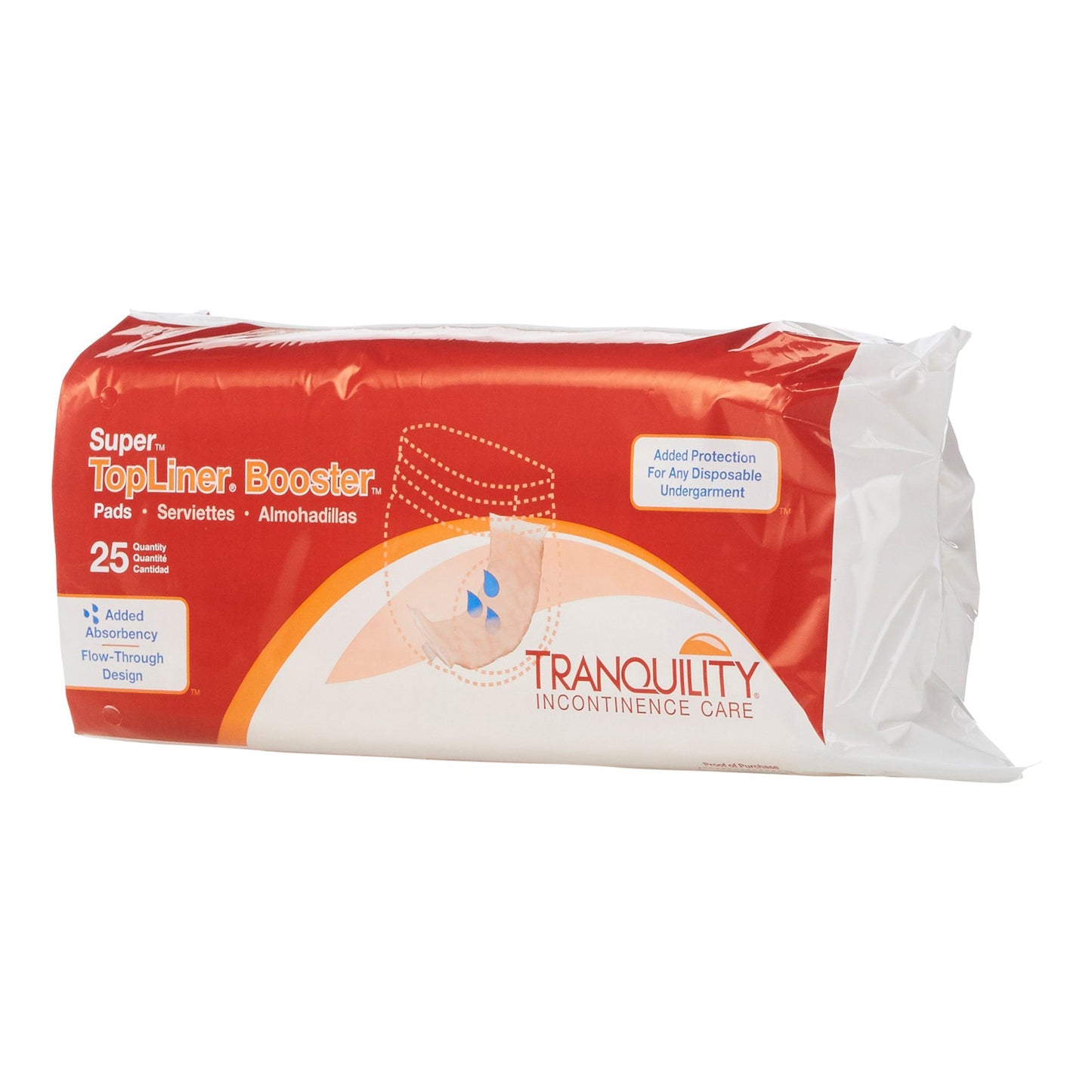 TopLiner™ Super Added Absorbency Incontinence Booster Pad, 4¼ x 15 Inch 2060