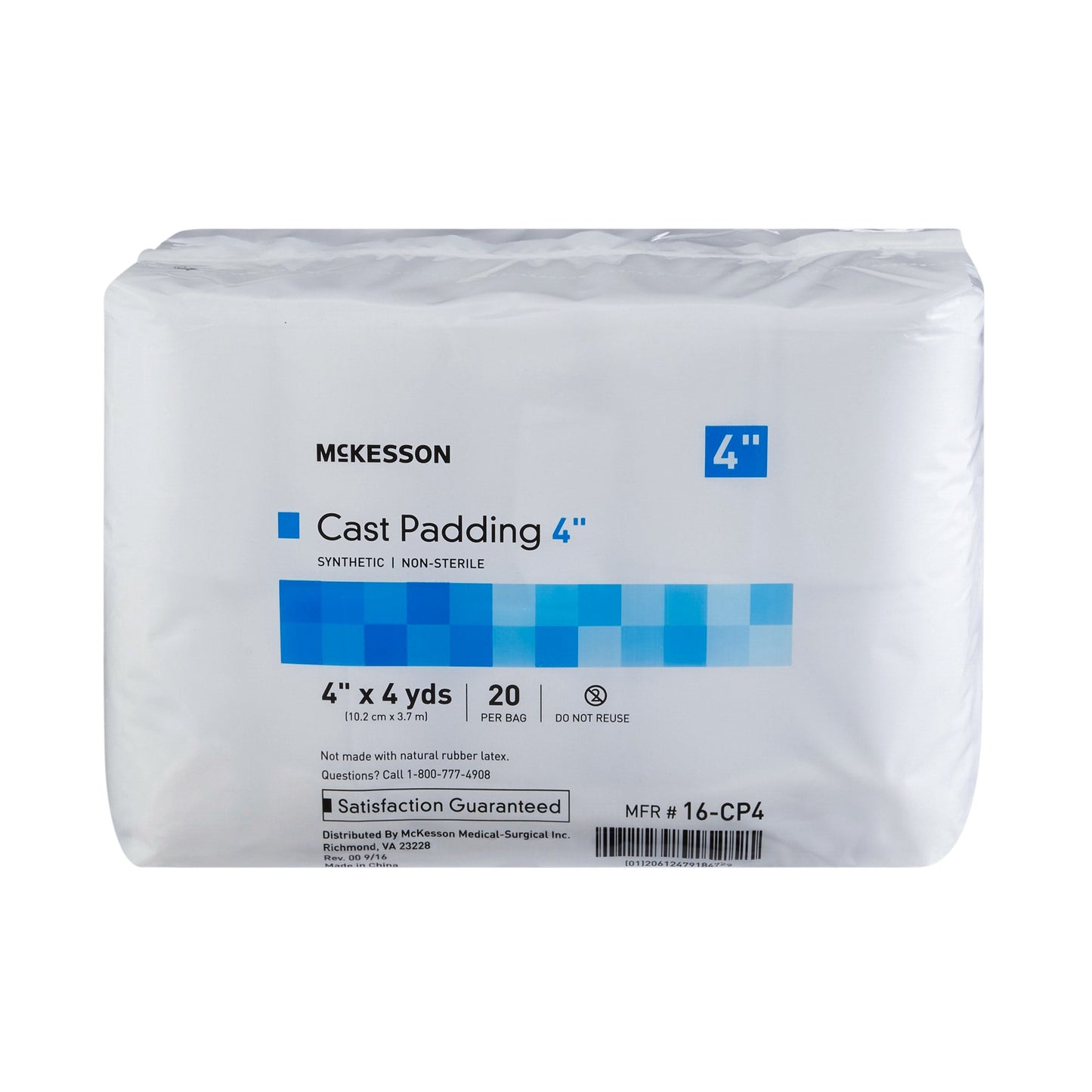 McKesson White Polyester Cast Padding, 4 Inch x 4 Yard 16-CP4