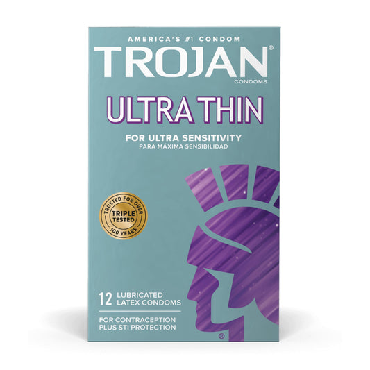 Trojan® Ultra Thin Lubricated Latex Condoms 02260092642
