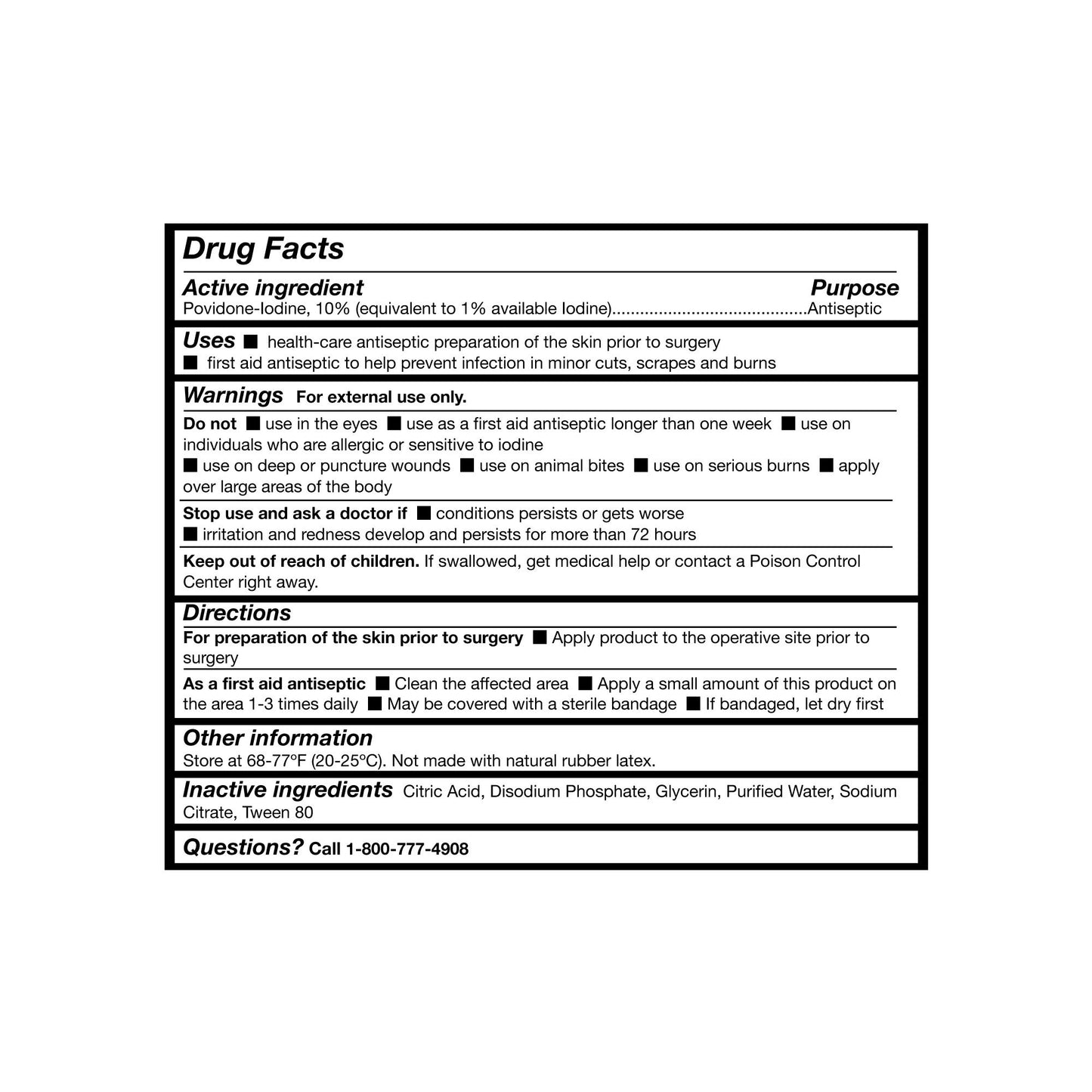 McKesson Prep Solution 1 gal. Jug 036