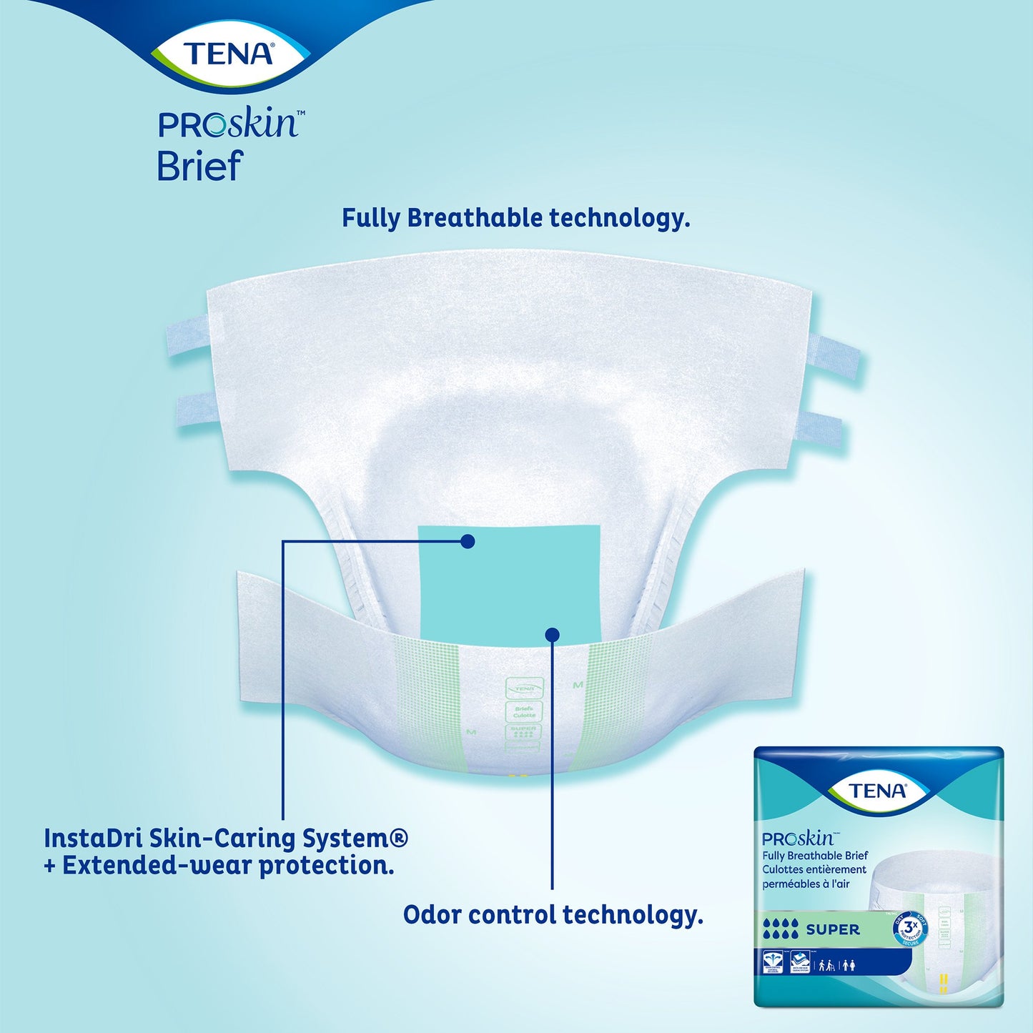 Tena Super Adult Heavy-Absorbent Incontinence Brief, Extra Large 68011