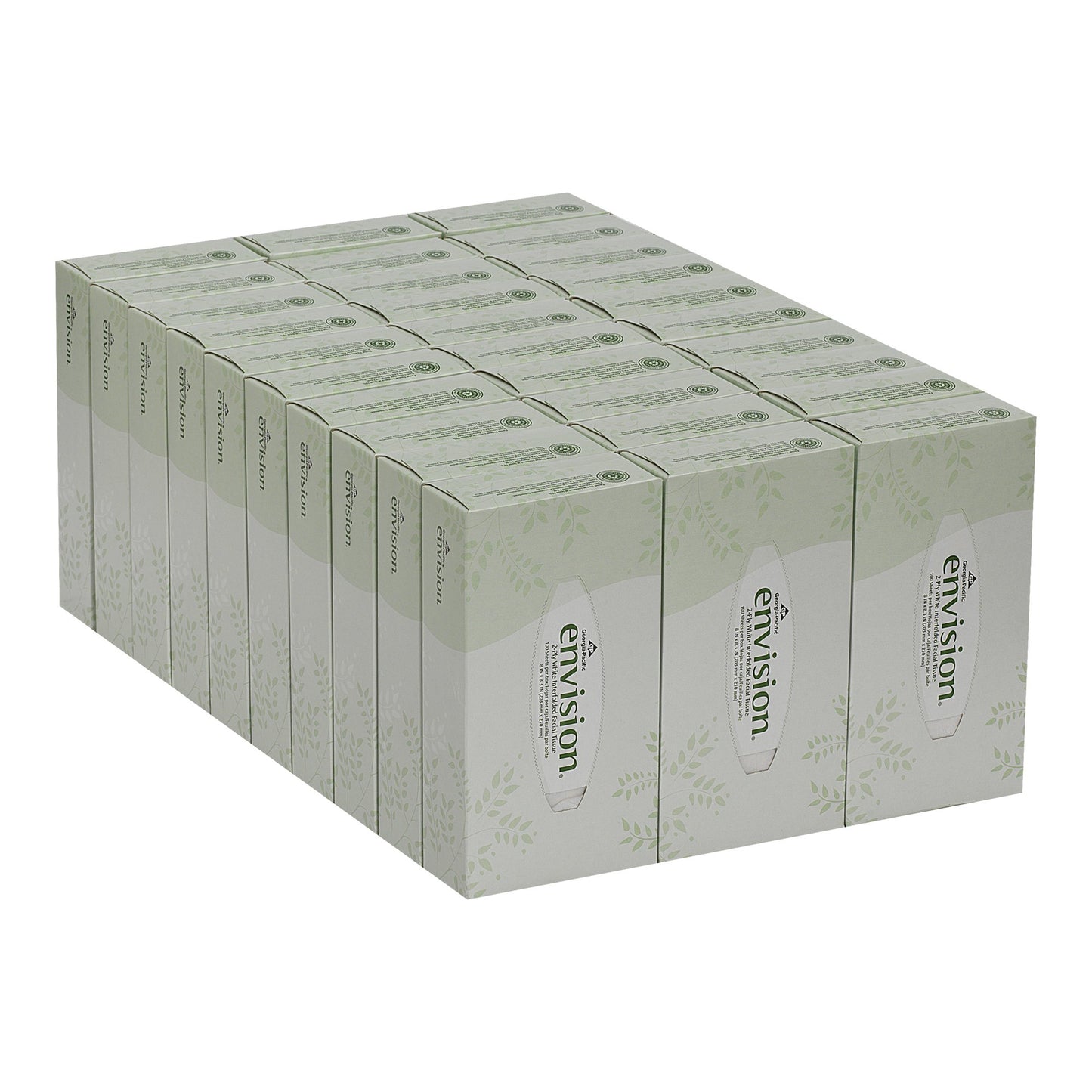 Envision Facial Tissue White 8 X 8-3/10 Inch 47410