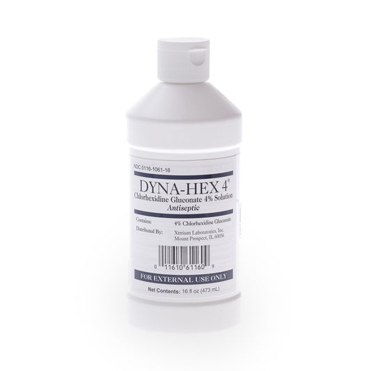 Surgical Scrub Solution Dyna-Hex 4® 16 oz. Bottle 4% Strength CHG (Chlorhexidine Gluconate) NonSterile - 1061DYN16MED