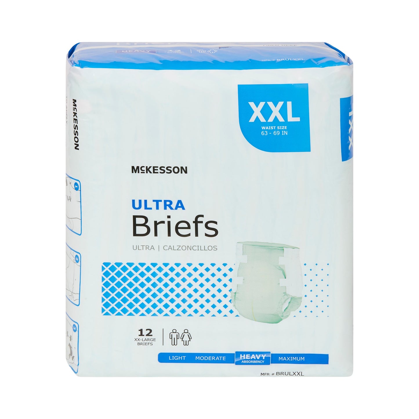 McKesson Ultra Heavy Absorbency Incontinence Brief, 2X-Large BRULXXL