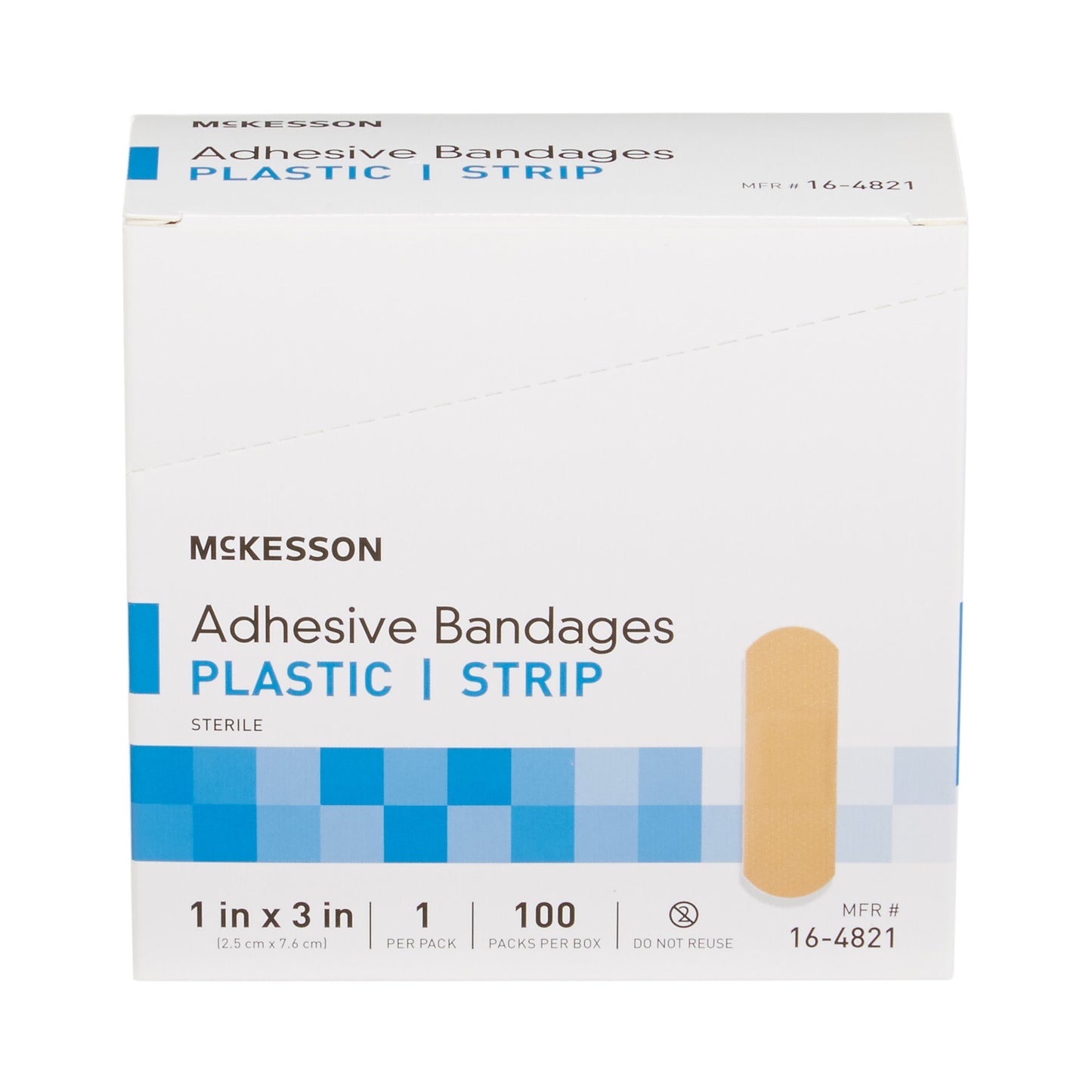 McKesson Tan Adhesive Strip, 1 x 3 Inch 16-4821