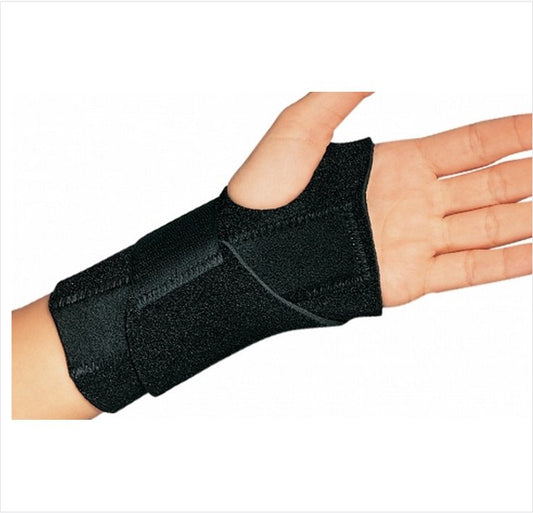 Wrist Brace ProCare® Universal Wrist-O-Prene™ Neoprene Left Hand Black One Size Fits Most - 79-82471