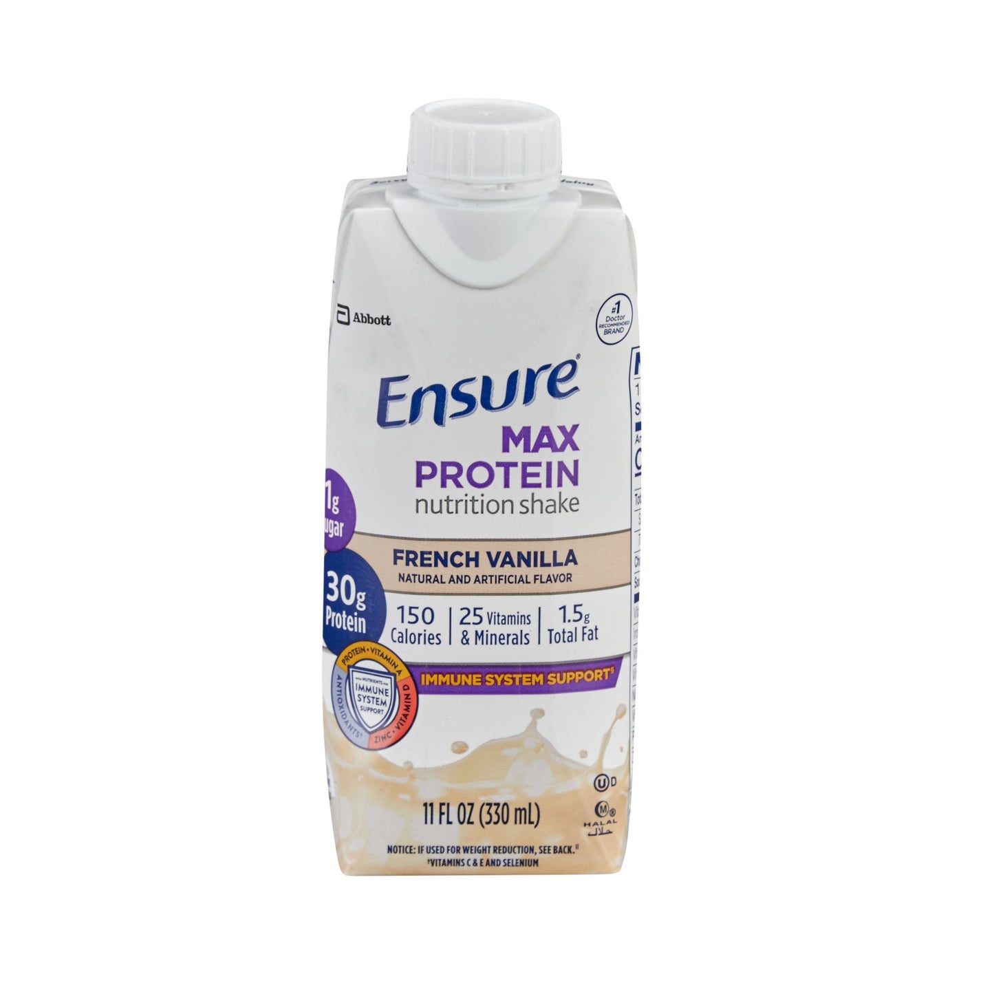 Ensure® Max Protein Nutrition Shake, Vanilla, 11-ounce carton 67165