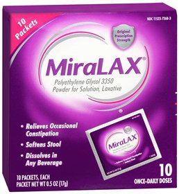 Laxative MiraLAX® Powder 10 per Box 17 Gram Strength Polyethylene Glycol 3350 - 11523726803