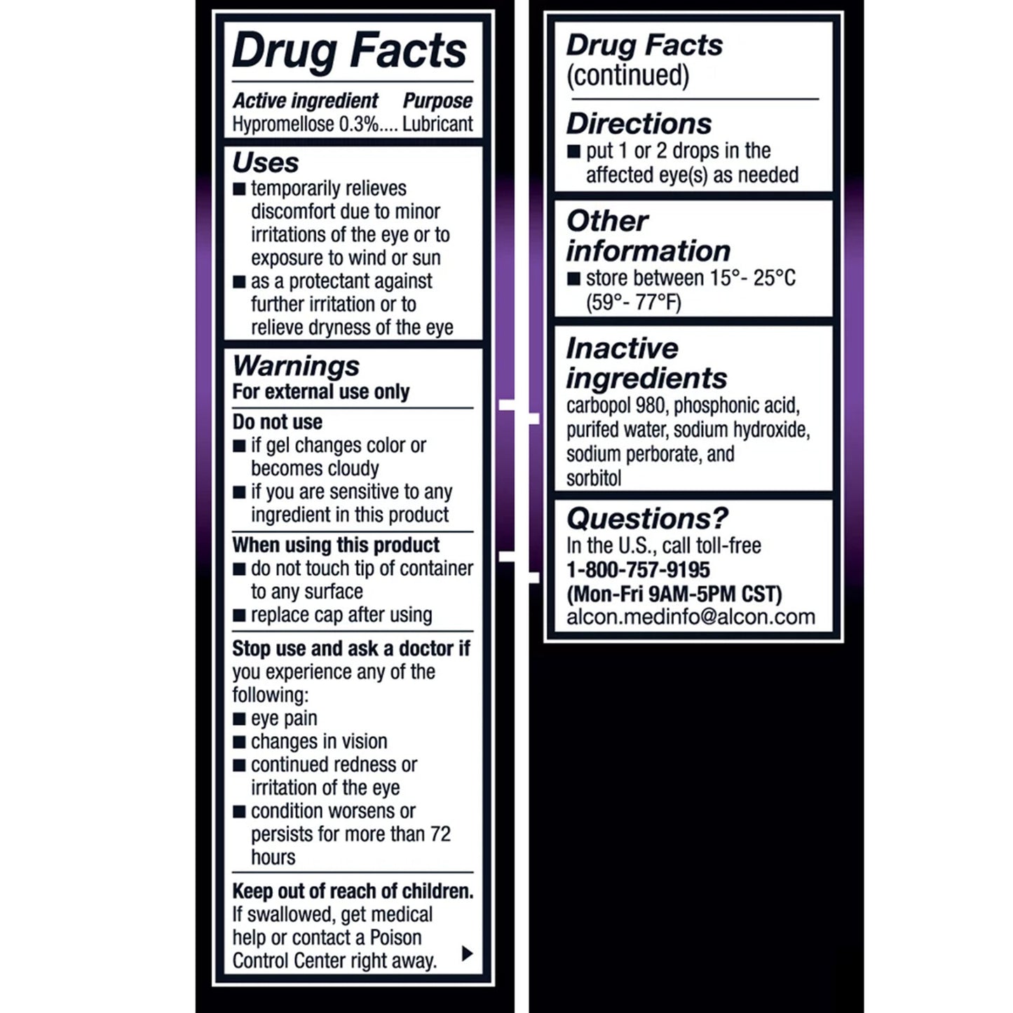 GenTeal® Tears Lubricant Eye Gel Severe Dry Eye Relief 00065806401