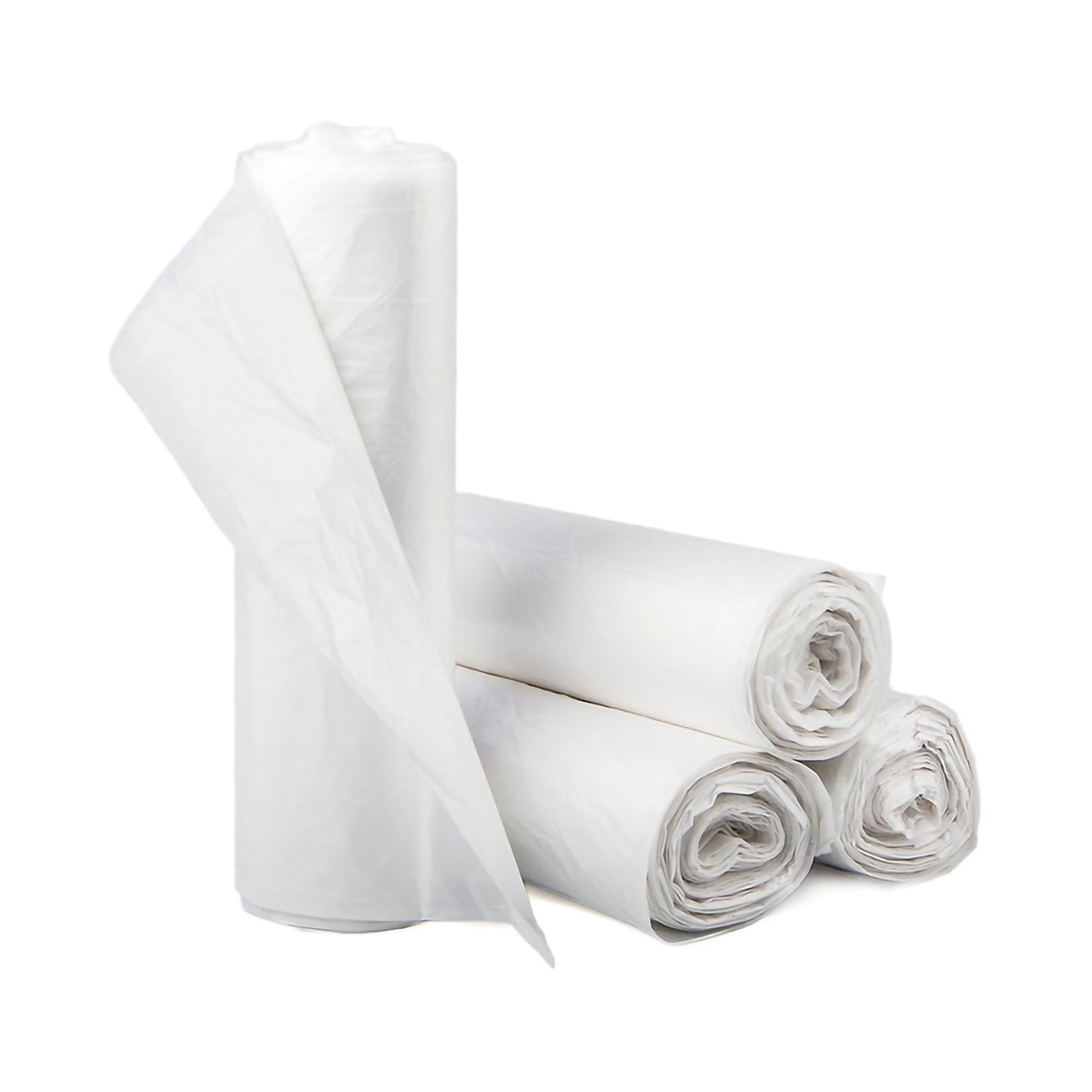 Trash Bag McKesson 45 gal. Clear HDPE 12 Mic. 40 X 48 Inch Star Seal Bottom Coreless Roll - S404812N-1