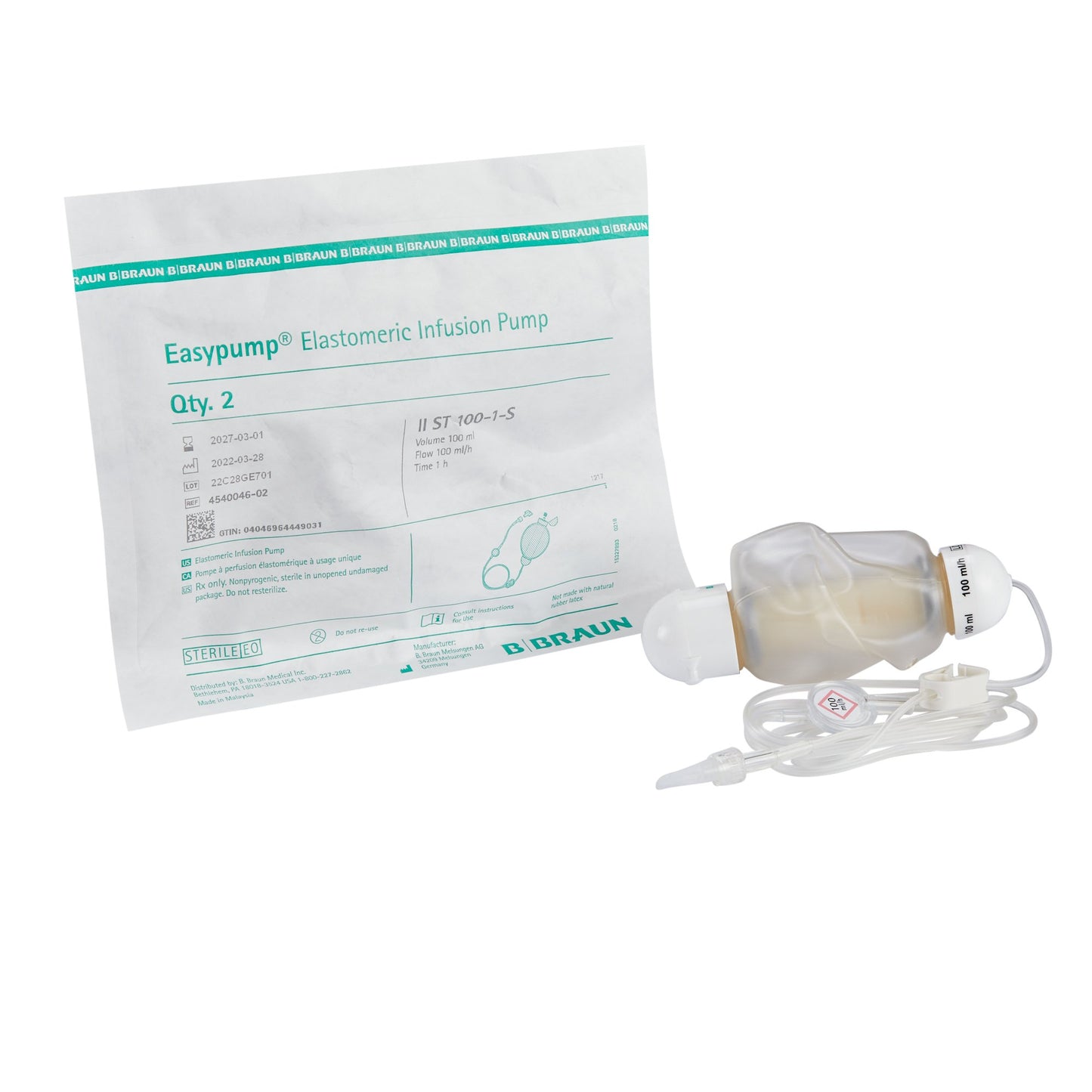 Elastomeric Pump Easypump® ST 100 mL Volume 100 mL / Hr. Flow Rate - 4540046-02