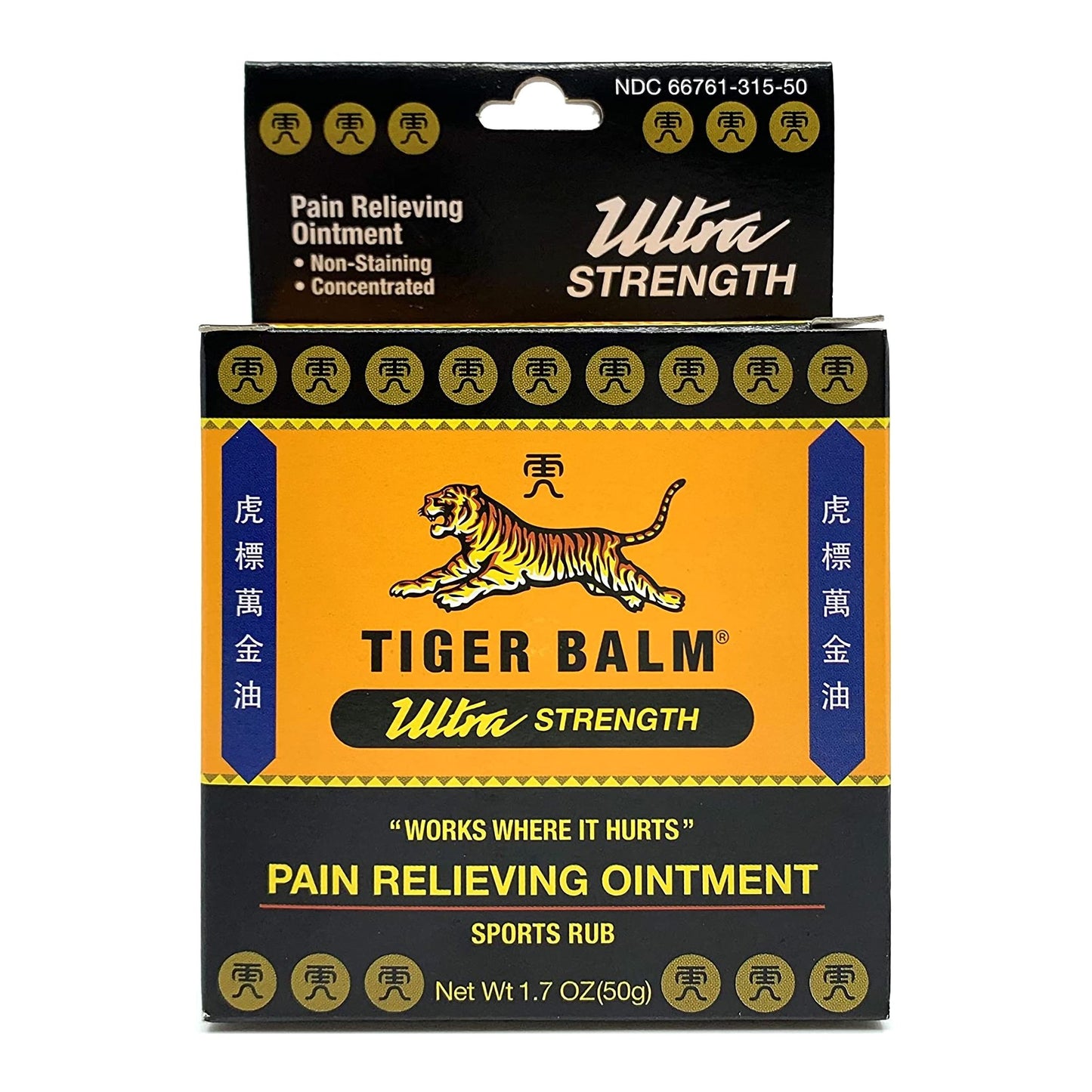 Topical Pain Relief Tiger Balm® Ultra 11% - 11% Strength Camphor / Menthol Ointment 50 Gram - 39278031541