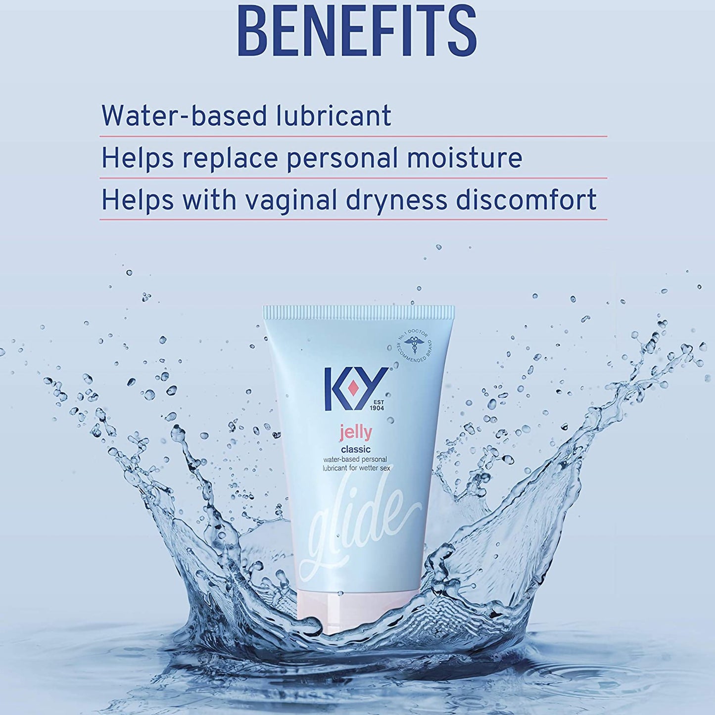 K-Y® Water / Glycerin / Hydroxyethylcellulose Personal Lubricant 67981008902