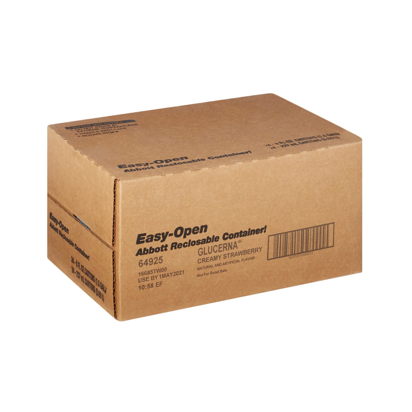 Glucerna® Strawberry Therapeutic Nutrition Shake, 8-ounce carton 64925