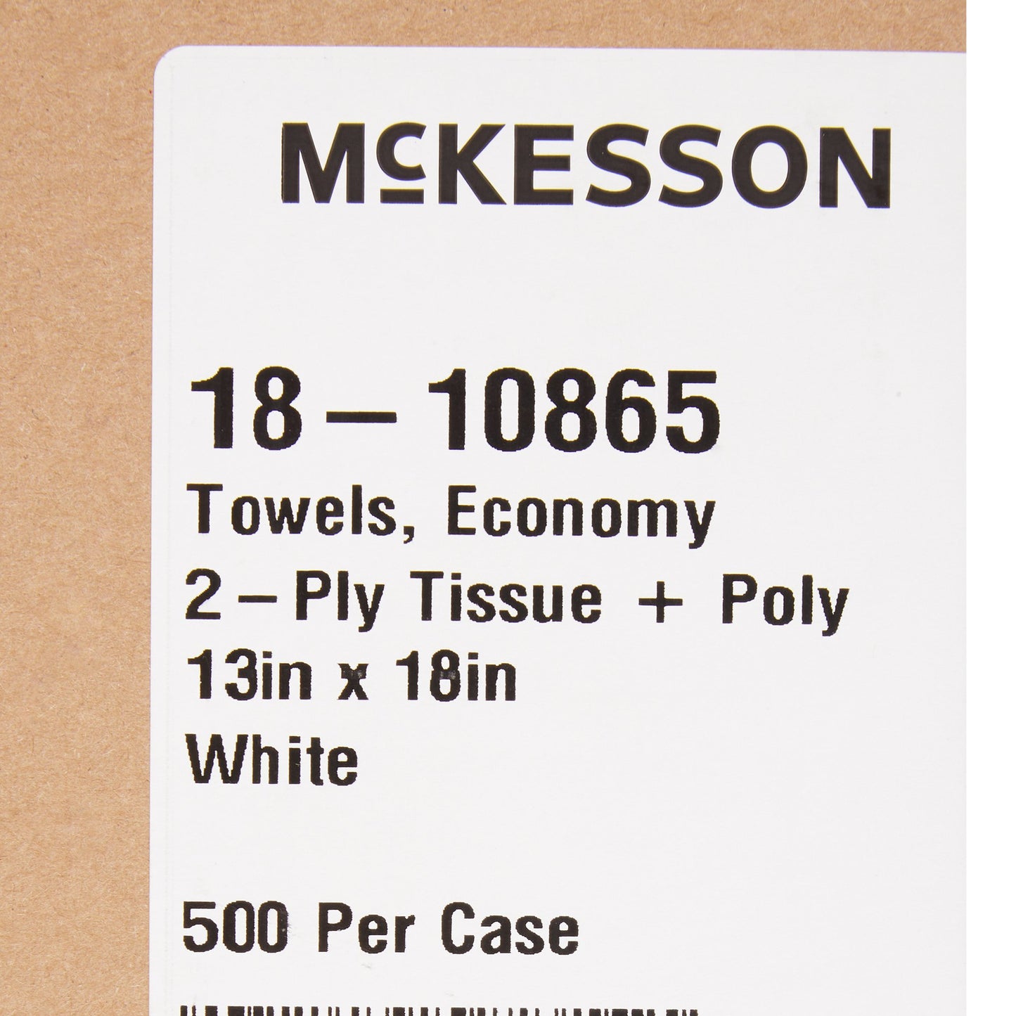 McKesson Nonsterile White Procedure Towel, 13 x 18 Inch 18-10865