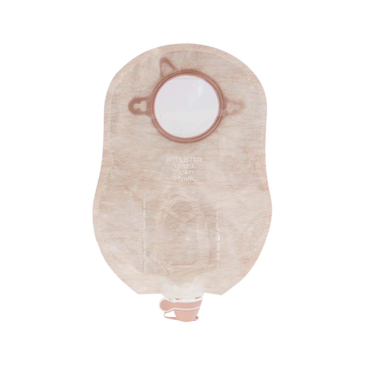 New Image™ Two-Piece Transparent Urostomy Pouch, 57 mm Flange, Red Match 18903