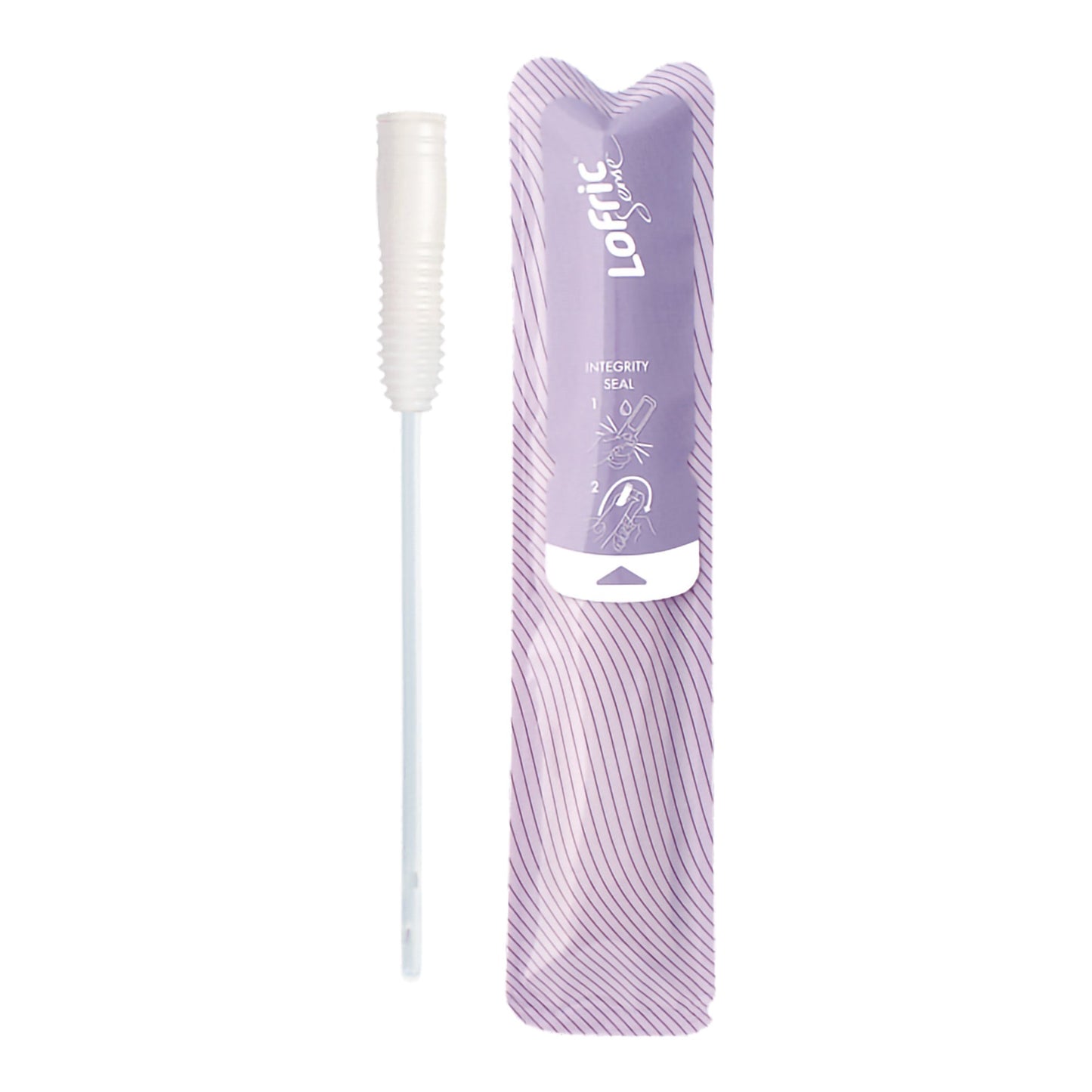 Urethral Catheter Lofric® Sense™ Straight Tip Hydrophilic Coated Polyolefin-Based Elastomer (POBE) 12 Fr. 6 Inch - 4161250