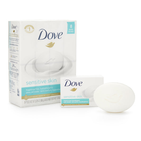 Soap Dove® Sensitive Skin Bar 4.5 oz. Individually Wrapped Unscented - DVOCB613789