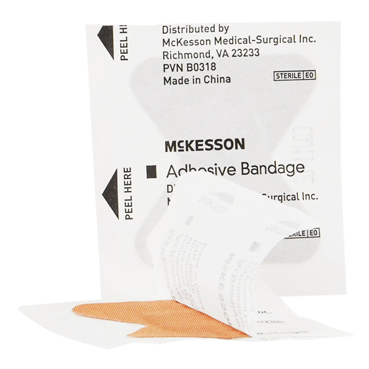 McKesson Fingertip Tan Adhesive Strip, Small 16-4818