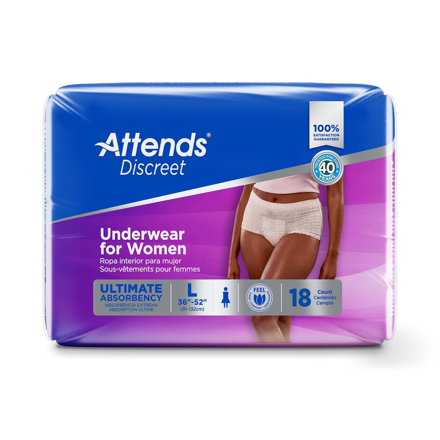 Attends® Discreet Women's Underwear, Level 5, Large ADUF30
