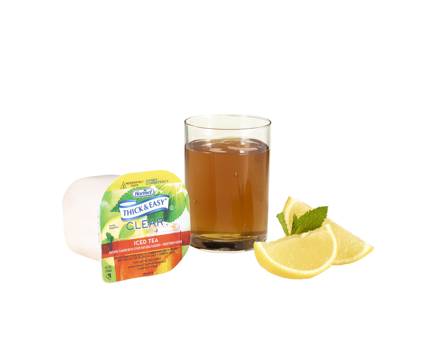 Thick & Easy® Clear Honey Consistency Iced Tea Thickened Beverage, 4-ounce Cup 32870