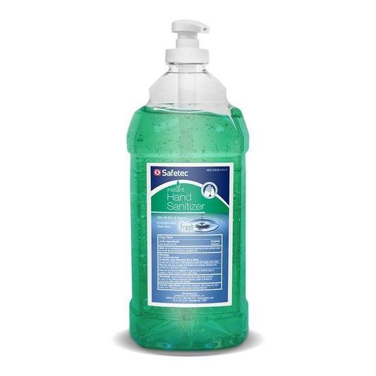 Hand Sanitizer with Aloe Safetec® 64 oz. Ethyl Alcohol Gel Pump Bottle - 17357