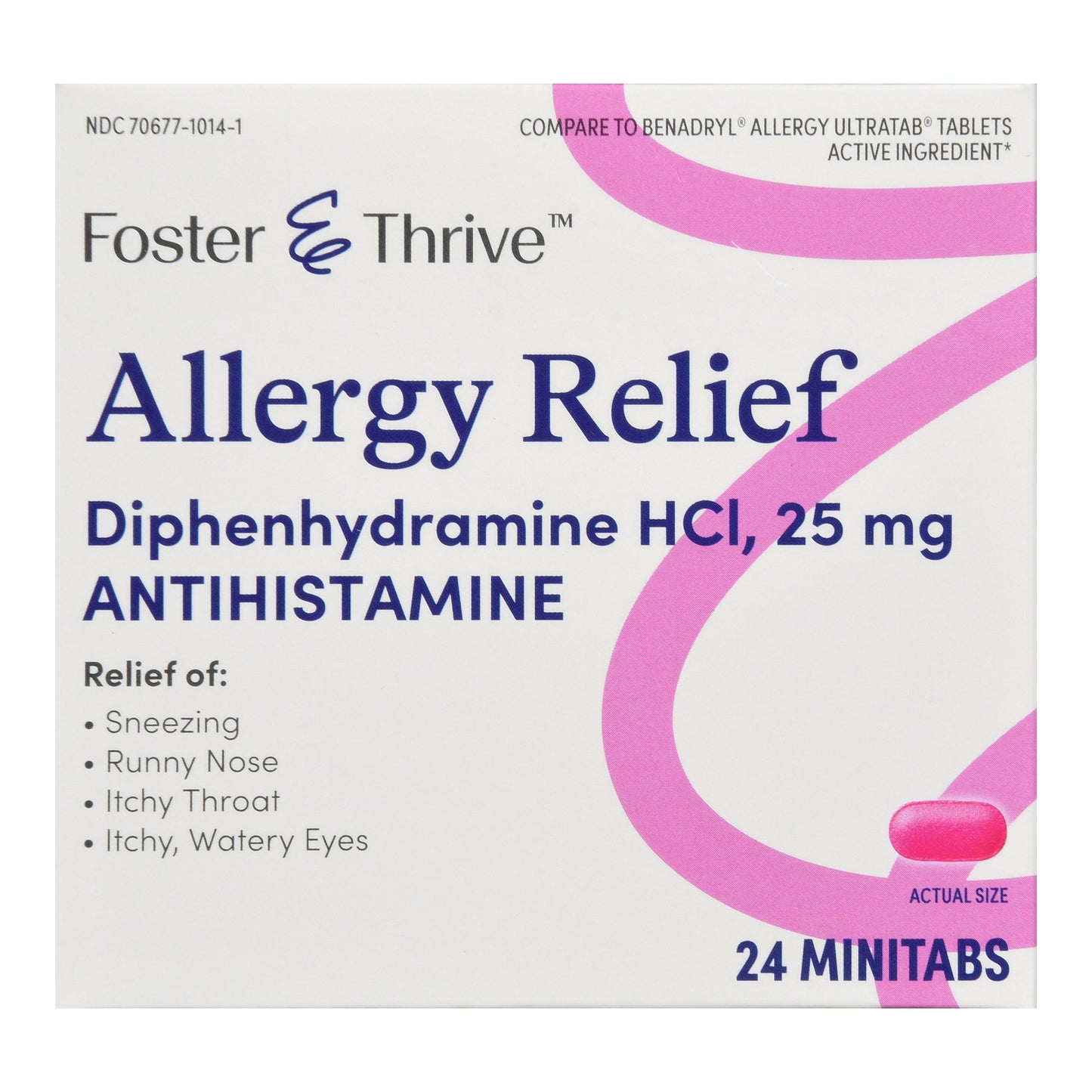 Foster & Thrive™ Allergy Relief Diphenhydramine HCl 25 mg Minitabs 70677101401
