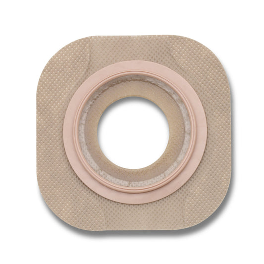 Ostomy Barrier New Image™ FlexWear™ Precut, Standard Wear Adhesive Tape 44 mm Flange Green Code System Hydrocolloid 1-1/8 Inch Opening - 14305