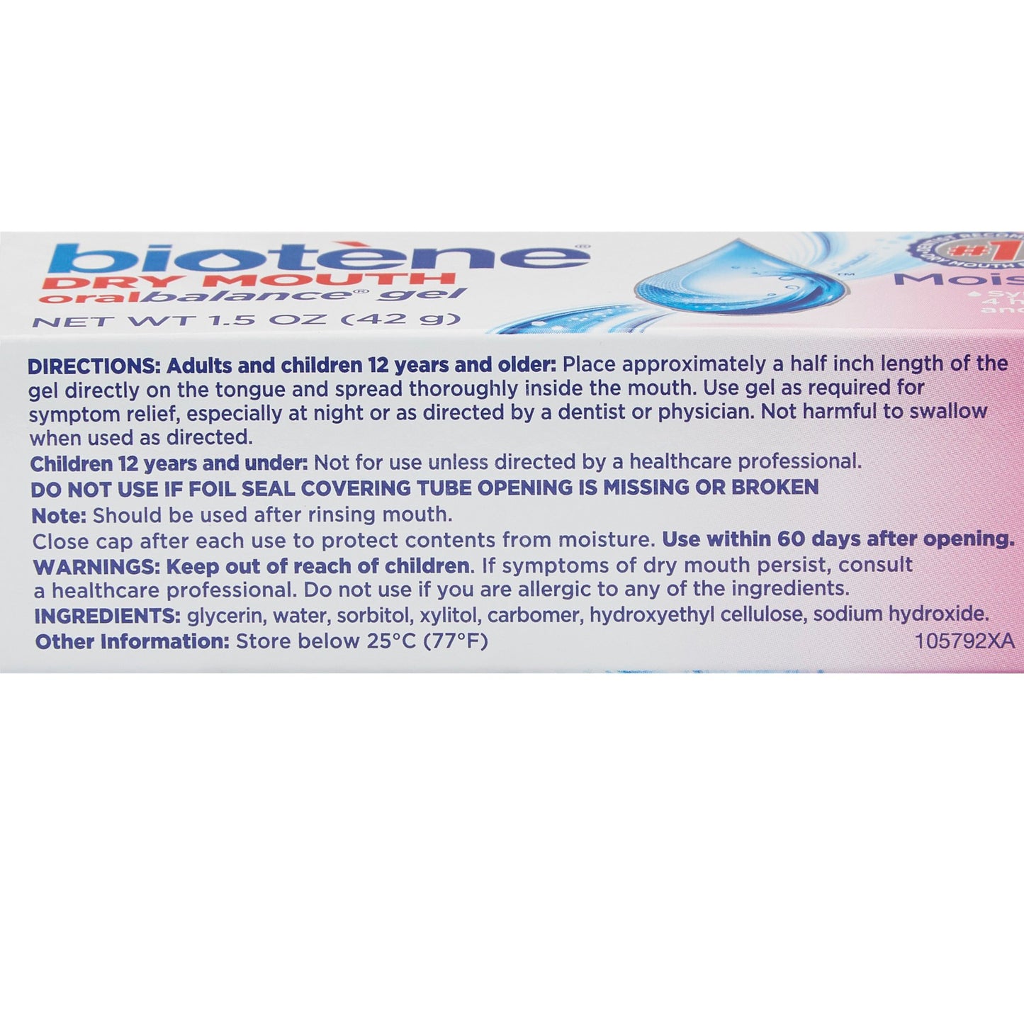 Biotene® Dry Mouth Oral Balance® Gel, 1.5 oz 04858251201