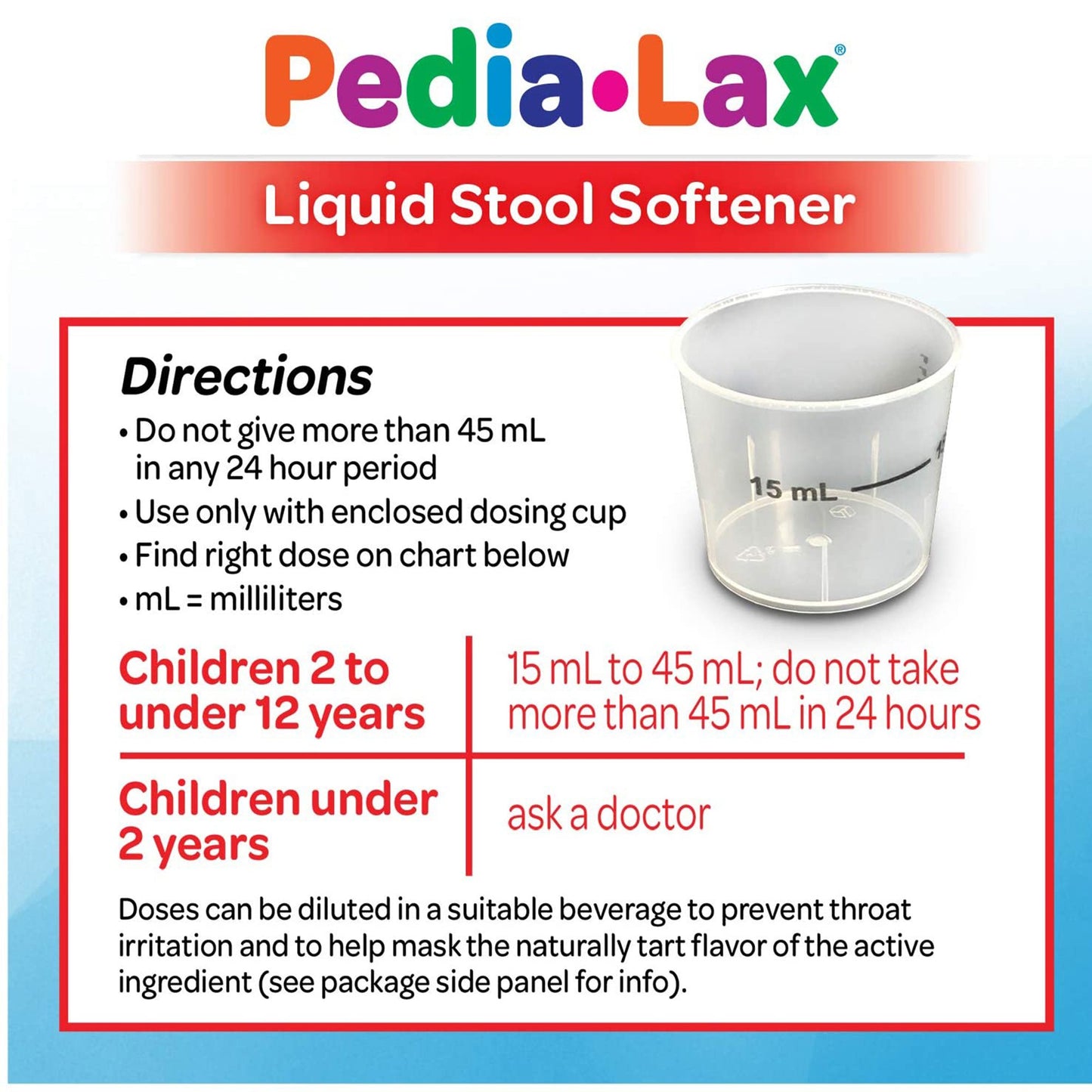 Pedia-Lax® Liquid Stool Softener Berry Flavor 30132000106