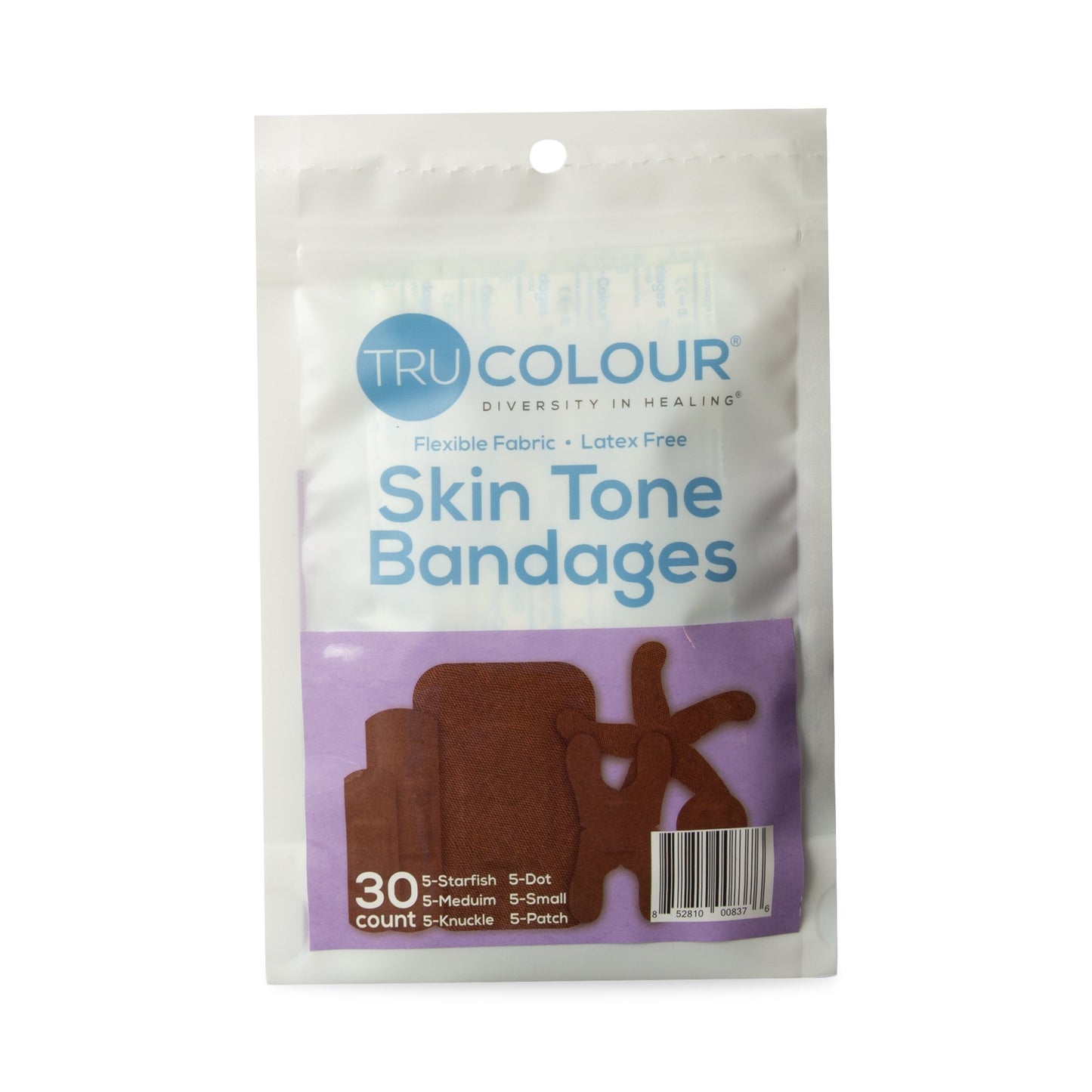 TruColour® Dark Brown Adhesive Strips, Assorted Shapes and Sizes TCB-PASD