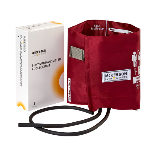 Reusable Blood Pressure Cuff McKesson LUMEON™ 34 to 50 cm Arm Nylon Cuff Large Adult Cuff - 01-845-12XBD-2GM