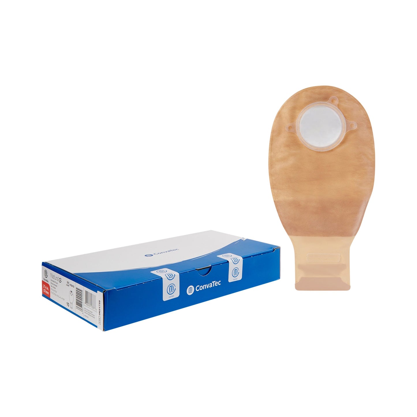 Natura® Transparent Filtered Ostomy Pouch, 12-Inch Length, 57mm Flange 416419