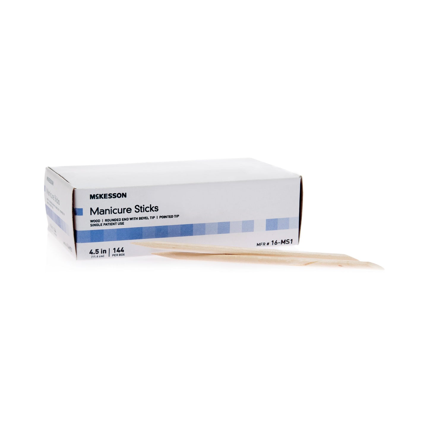 McKesson Manicure Sticks, 100% White Birch, 4.5 Inch 16-MS1
