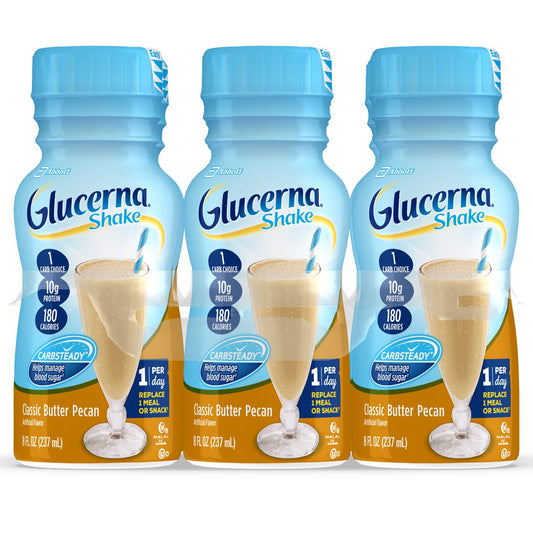 Glucerna® Original Shake, Butter Pecan Flavor, 8-ounce bottle 57810