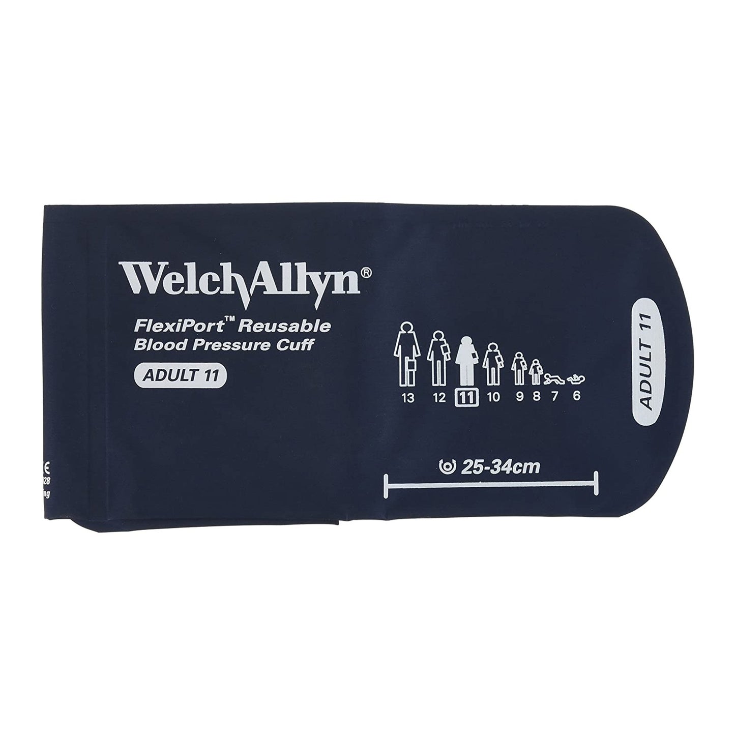 Welch Allyn FlexiPort Reusable Blood Pressure Cuff, No Tube/Connector, Size 11 REUSE-11, 1 Each