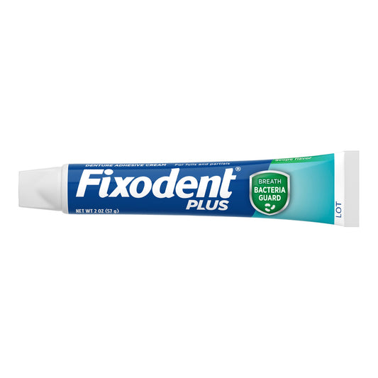 Fixodent Plus Denture Adhesive Cream Breath Bacteria Guard 03700096070